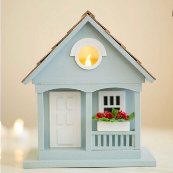 Home Bazaar Nantucket Cottage Blue Bird House